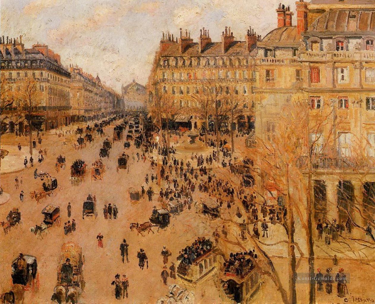 place du thretre francais Sonne Wirkung 1898 Camille Pissarro Pariser Ölgemälde